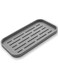 TERRIFI Silicone Kitchen Sink Organizer Tray, Eco-Friendly Sponges Holder for Kitchen Bathroom Counter or Sink, Sink Organizer Tray, for Kitchen, Bathroom, Makeup, Trinkets, Cup (Grey, 10"&times;5.3")