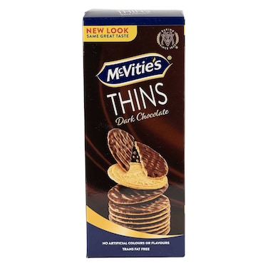 McVitie's Digestive Thins Dark Chocolate Biscuits, 150g