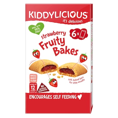 Kiddylicious Strawberry Fruity Bakes, 132g