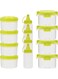 12 Pcs Mini Squeeze Bottles, Sauce Seasoning Box with Lid&iuml;&frac14;&OElig;Plastic Condiment Dressing Containers&iuml;&frac14;&OElig;Convenient Storage&iuml;&frac14;&OElig;for Outdoor Barbecue Camping&iuml;&frac14;&OElig;Green