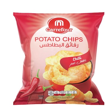 Carrefour Chili Flavoured Potato Chips, 40g