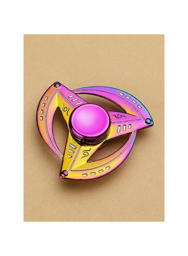 Rainbow Metal Fidget Spinner, Kakashi Anime Design, Three-Wing Style