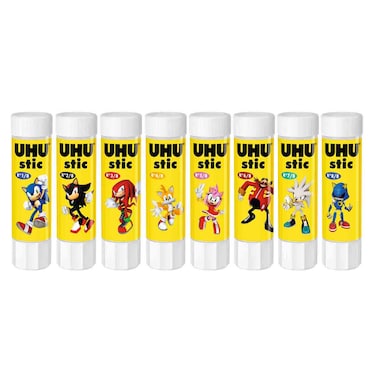 UHU Stic Glue Stick Set, White, 8.2g, 8 PCS
