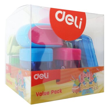Deli Sharpener in Acrylic Box Assorted 9 PCS