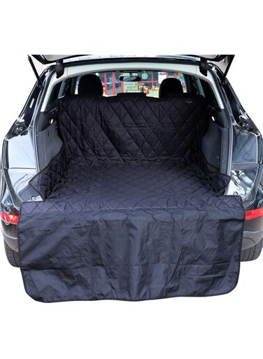 Vech Dog Car Seat Cover, Luxury Car Pet Cargo Liner, Waterproof, Nonslip, Washable Pet Backseat with Bumper Flap Protection for Cars, Trucks &amp; SUVs, Large Size Universal Fit for Back or Front Seats