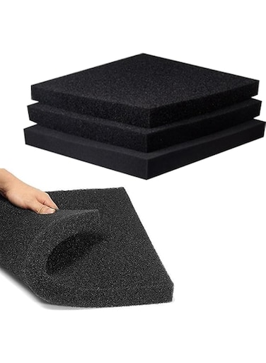 KASTWAVE 3PCS Aquarium Bio Sponge Filter Foam, 50 x 12 x 2 cm, Efficient Filtration for Freshwater and Saltwater Fish Tanks