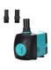 MCHERRY Water Pump Submersible Fountain with 2 Nozzles High Lift Pump Multifunctional for Aquarium Fish Tank Pond Hydroponics Pool Garden (25W)