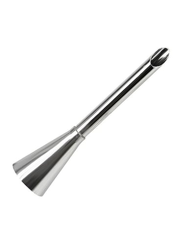 Baby Puffs Injection Syringe Nozzle Silver 8x7cm