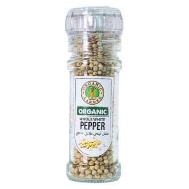 Organic Larder Whole White Pepper, 70g