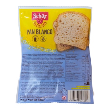 Sch&auml;r Pan Blanco Gluten Free White Sliced Bread, 250g