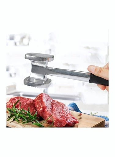 Convenient Meat Tenderizer Hammer For Steak Chicken Fish Pork Good Grips Double side Heavyweight Metal Meat Tenderiser Pounder Mallet Perfect Kitchen Tool and Perfect