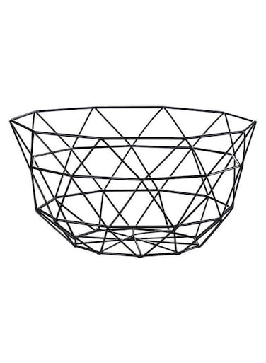 Countertop Fruit Decorative Storage Basket Black
