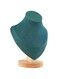 Tazweeq Jewelry Display Mannequin Bust,Necklace Display Stand Scratchproof Model Solid Wood Chain Bust Stand,Necklace Photography,Jewellery Rack,Home,Store Show (Army Green, S)
