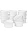 Foraineam Set of 12 Pcs 6 oz Porcelain Souffle Dishes, White Ramekins Bakeware Set Dessert Custard Baking Cups for Baking, Cooking, Serving and More