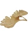 Tricune Metal Jewelry Dish, Leaf Shaped Ring Holder Jewelry Organizer, Trinket Dish Vanity Tray for Dresser Christmas Birthday Wedding Gifts