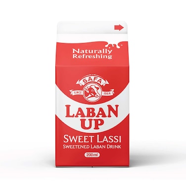 Safa Laban Up Sweet Lassi Sweetened Laban Drink, 200ml