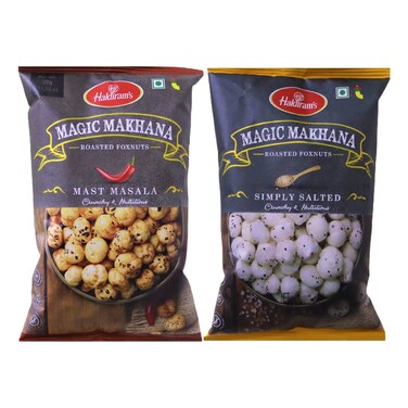 Haldiram's Magic Makhana Roasted Foxnuts, 40g Pack of 2
