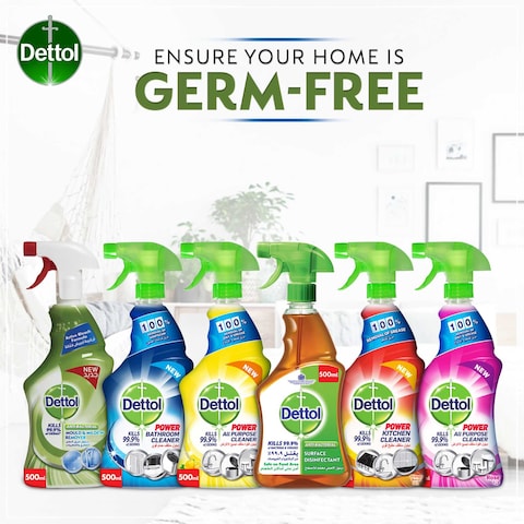 Dettol Anti-Bacterial Mould &amp; Mildew Remover Spray Bottle, 500ml
