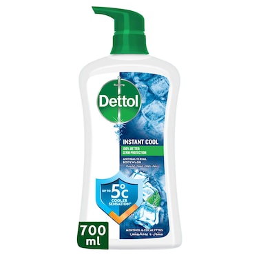 Dettol Cool Shower Gel &amp; Body Wash, Menthol &amp; Eucalyptus Scent, 700ml