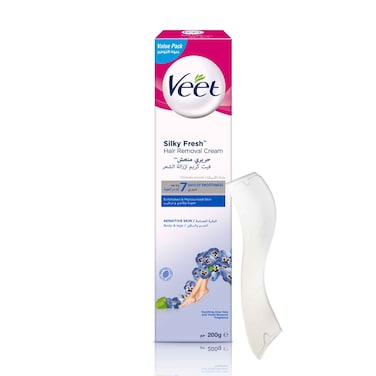 Veet Hair Removal Cream for Sensitive Skin Legs &amp; Body, 200g
