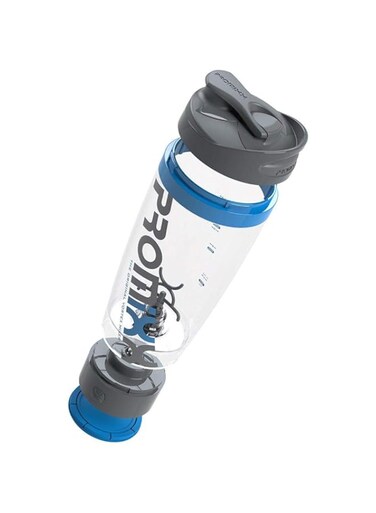 PROMiXX IX Electric Shaker Bottle, Powerful Mixer Bottle for Shake &amp; Supplement, Blender Bottle, Shake Bottle Mixer, Protein Shake Blender, Vortex Mixer, BPA Free 20oz Tumbler (City Grey)