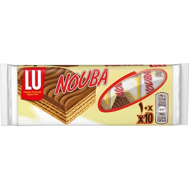 LU Nouba Wafer Biscuits, 17.5g Pack of 10