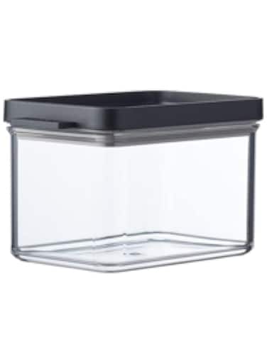 Mepal Omnia Rectangular Storage Jar, 700 ml Capacity, Black