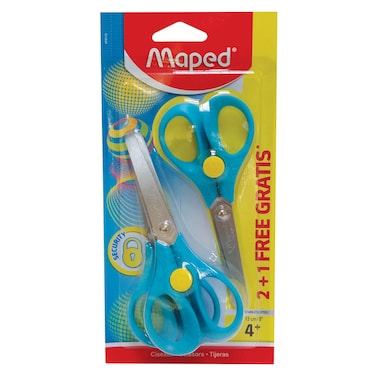 Maped Reflex Kid Scissors Blister 4 Years and above 13cm 3 PCS