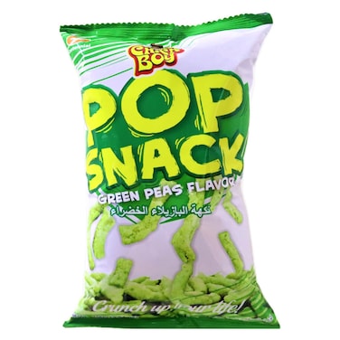 تشيك بوي بوب مقرمشات بنكهة البازلاء الخضراء 100 غرام