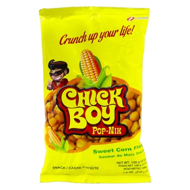 Chick Boy Sweet Corn Flavour Pop Nik, 100g