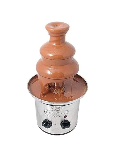 Dubai Gallery Small Chocolate Fountain B07Mx5Nlb3 Silver/Black