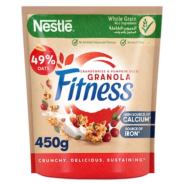 Nestle Fitness Granola and Cranberry Cereal Oats, 450g