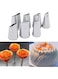 Suuker 7 Pcs Fondant Rose Nozzle Tips Set,Stainless Steel Cake Decorating Pastry Tools,Cake Decorating Supplies Baking Set Tools