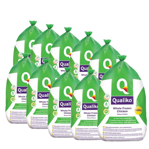 Qualiko Frozen Chicken 1kg Pack of 10