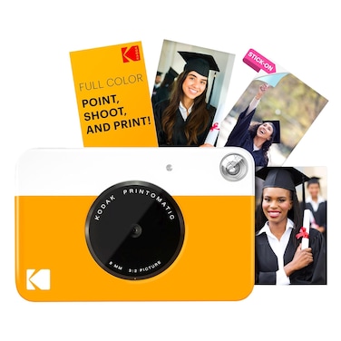 Kodak Printomatic Full Colour Instant Print Digital Camera, 5 MP, Yellow