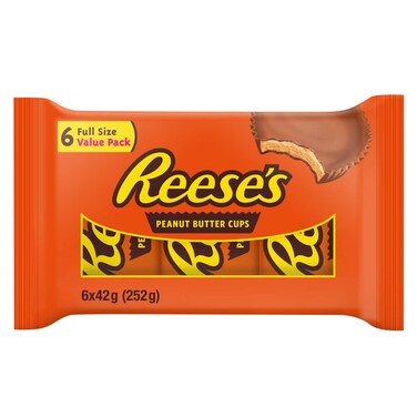 Reese's Peanut Butter Cups, 42g Pack of 6