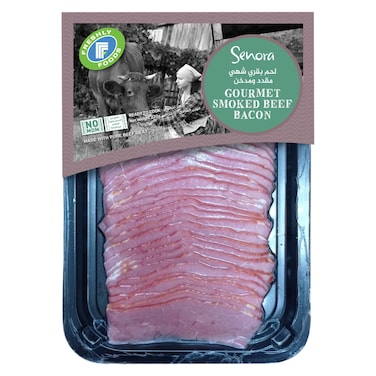 Freshly Foods Senora Gourmet Smoked Beef Bacon, 220g