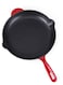 Houseware Red Cast Iron Enameled Frying Pan &acirc;&euro;&ldquo; Non-Stick, Heavy-Duty, Oven &amp; Induction Safe Round Skillet &acirc;&euro;&ldquo; 24cm Cooking Pan