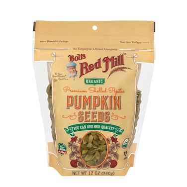 Bob's Red Mill Organic Shelled Pepitas Pumpkin Seeds, 340g