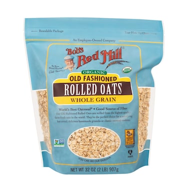 Bob's Red Mill Non-GMO Organic Whole Grain Old Fashioned Rolled Oats, 907g