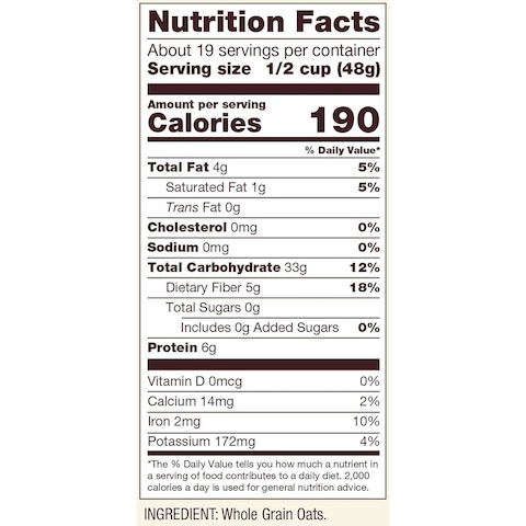 Bob&#39;s Red Mill Gluten Free Organic Whole Grain Old Fashioned Quick Cooking Rolled Oats, 907g