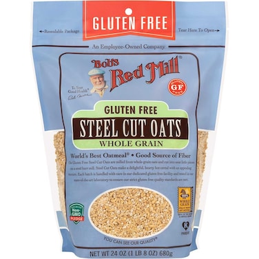 Bob's Red Mill Gluten Free Steel Cut Oats Whole Grain Non-GMO 680g