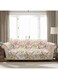 Lush Decor Sydney Furniture Protector-Floral Leaf Garden Pattern Loveseat Cover-Blue and Yellow, Blue &amp; Yellow