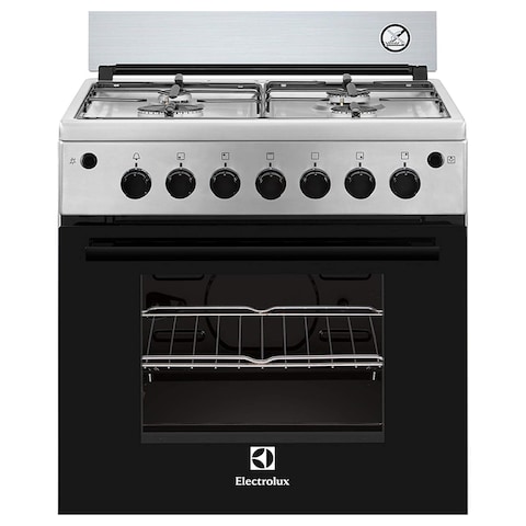 Electrolux Gas Cooker EKG611A1OX, 60 cm, Stainless Steel, 4 Burners