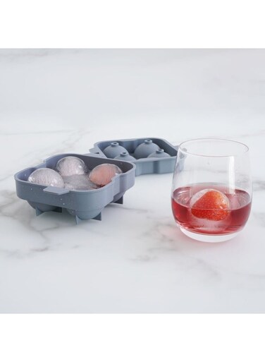 Home Montal 4 Compartment Ice Mold - Grey