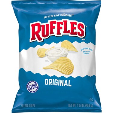 Ruffles Original Potato Chips, 49.6g