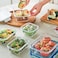 LocknLock Clear Glass Square 500ml Mint &ndash; Airtight, Heat-Resistant, BPA-Free Food Storage Container