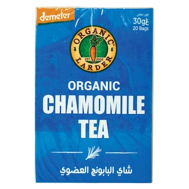 Organic Larder Chamomile Herbal Tea 20 Teabags, 1.5g