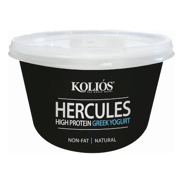 Kolios Hercules Non-Fat High Protein Natural Greek Yogurt, 500g