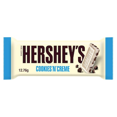 Hershey&#39;s Cookies N Creme Chocolate Bar, 12.76g